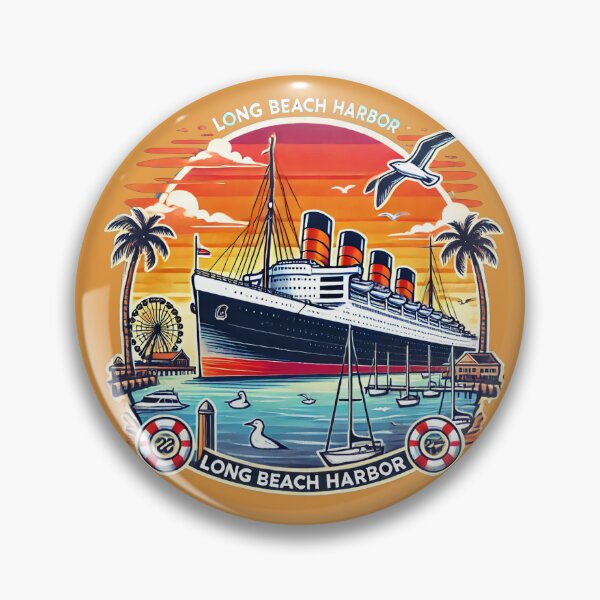 Item preview, Queen Mary Long Beach designed and sold by Fun Travel Art.