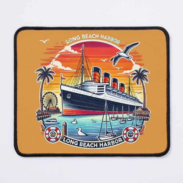Item preview, Queen Mary Long Beach designed and sold by Fun Travel Art.