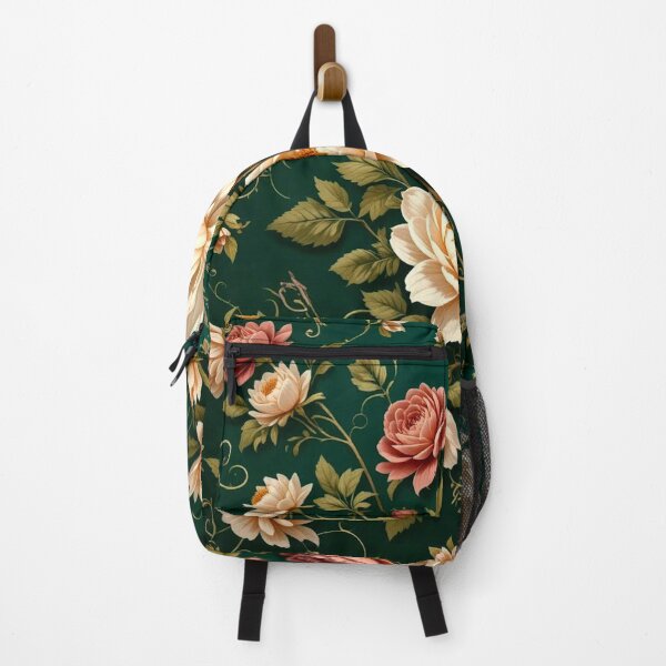 Item preview, Vintage Floral Symphony with Peach and Gold Blooms designed and sold by semenol.
