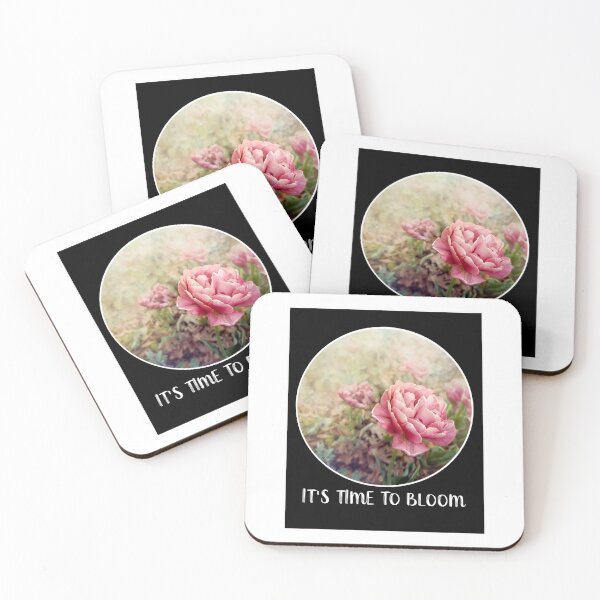 Item preview, It's Time To Bloom Text On Black designed and sold by art64.