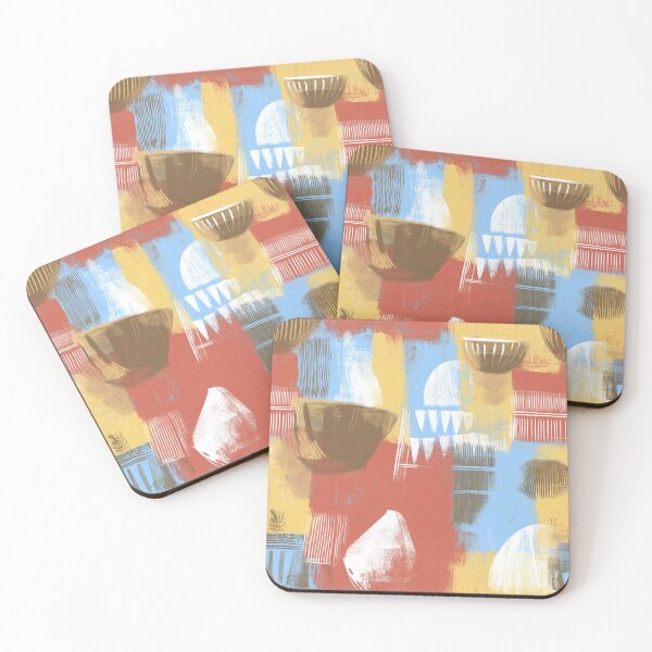Item preview, Clay Echoes: Abstract Earthware in Warm Tones designed and sold by Espinoza Creative.