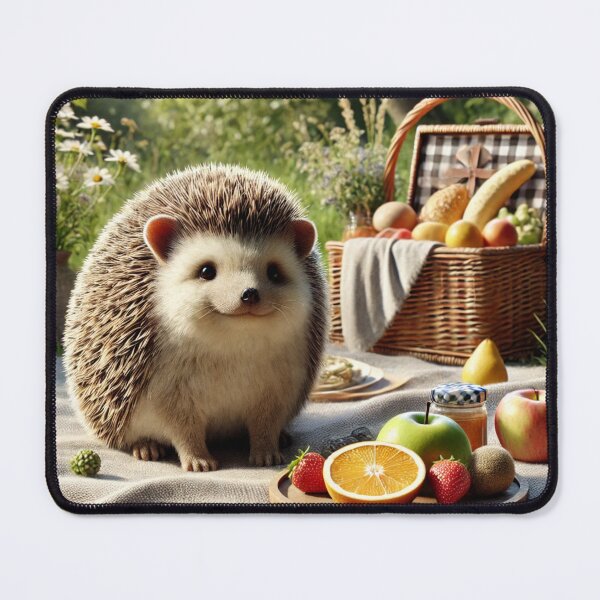 Item preview, Cute Hedgehog at a Summer Picnic designed and sold by Simon Widhopf.