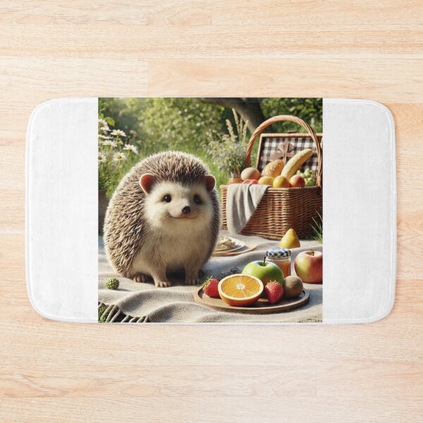 Item preview, Cute Hedgehog at a Summer Picnic designed and sold by Simon Widhopf.