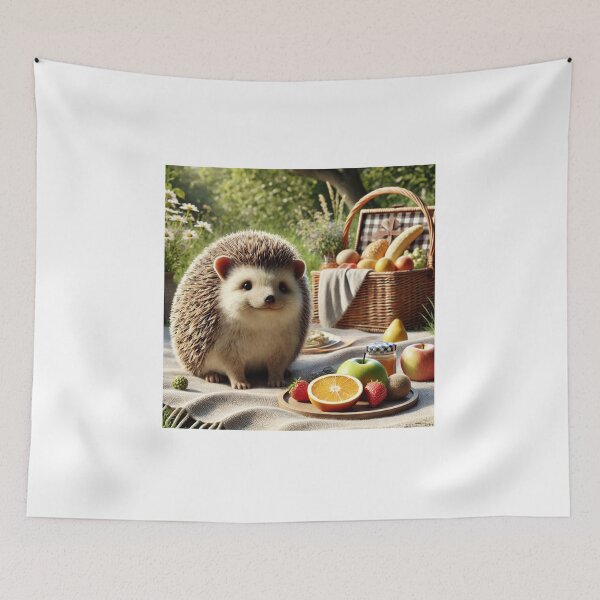 Item preview, Cute Hedgehog at a Summer Picnic designed and sold by Simon Widhopf.