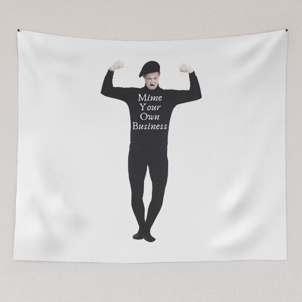 Item preview, Mime Your Own Business – Funny Mime Pun Design designed and sold by noggull.