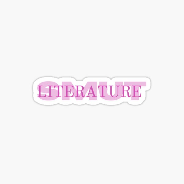 Vista previa del artículo con la obra «Pegatina del libro de literatura SMUT (rosa)», diseñado y vendido por Sticker Sami.