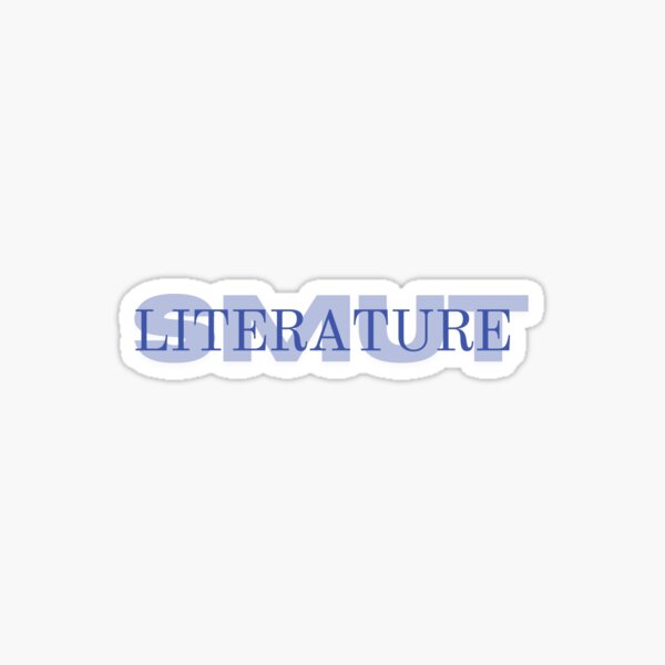 Vista previa del artículo con la obra «Pegatina de libro de literatura SMUT (azul)», diseñado y vendido por Sticker Sami.