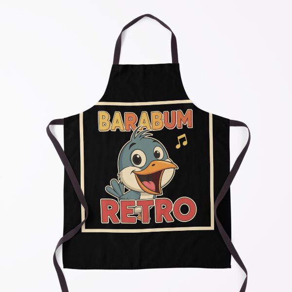 Item preview, Barabum Retro Singing Bird – Cute Vintage Cartoon Style with Music Notes designed and sold by BambaKchula.