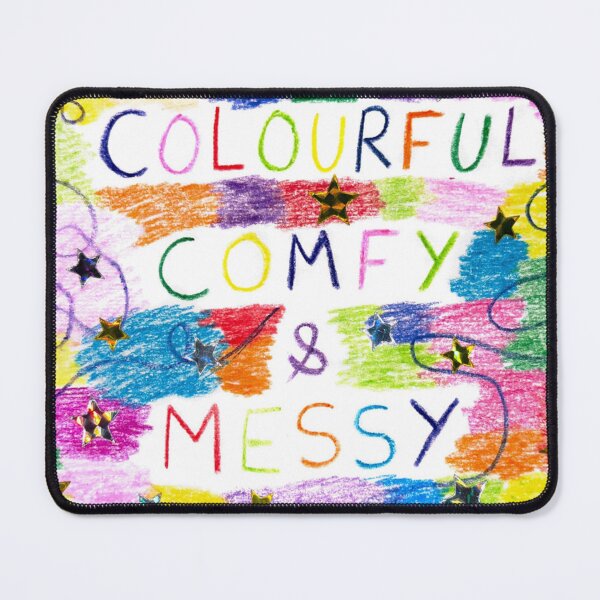 Item preview, colourful and messy crayon drawing designed and sold by littlefairyart.