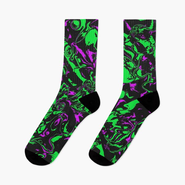 Item preview, Neon Green and Purple Flowers designed and sold by Dawne's Designs.