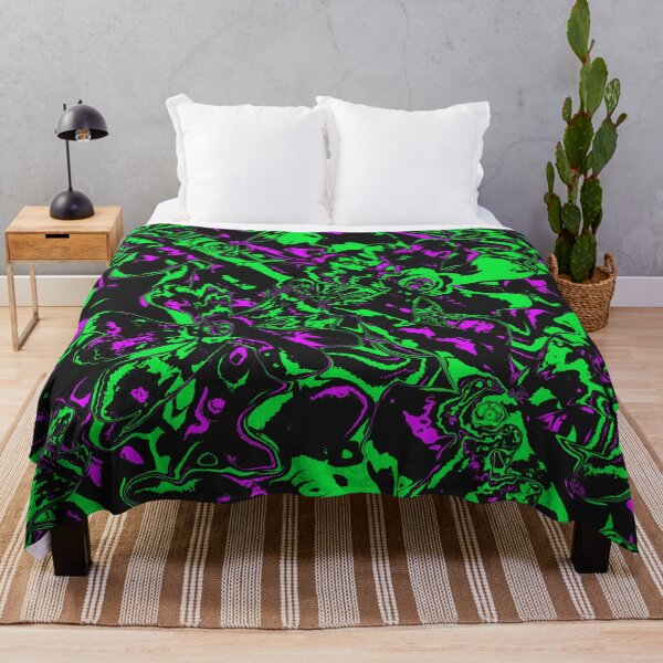 Item preview, Neon Green and Purple Flowers designed and sold by Dawne's Designs.