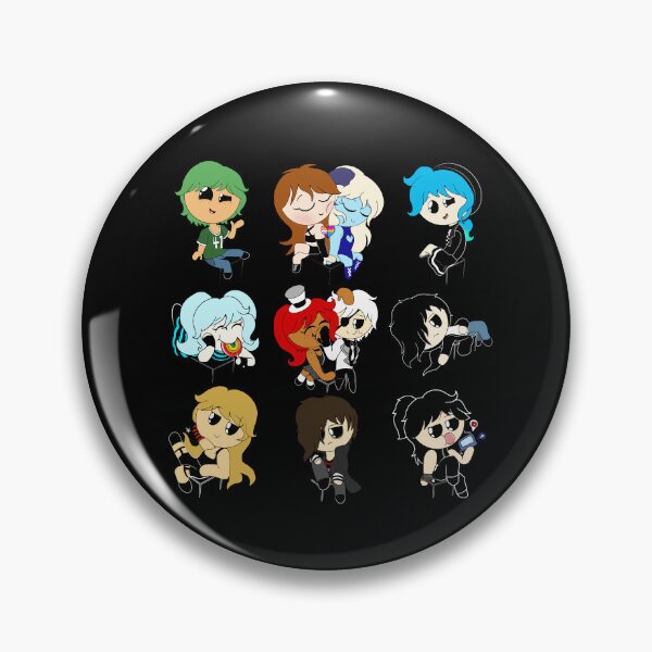 Item preview, The CHIBI Heart Mafia - The Black Heart Mafia designed and sold by SidGalsGallery.