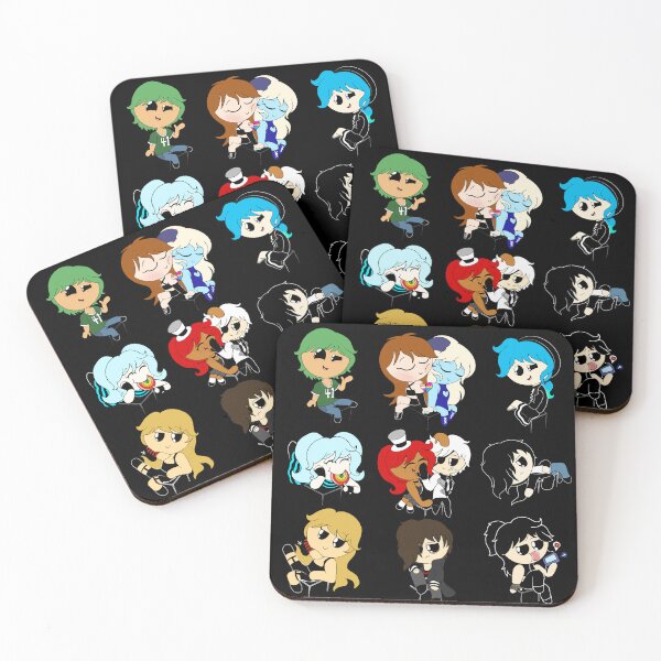 Item preview, The CHIBI Heart Mafia - The Black Heart Mafia designed and sold by SidGalsGallery.