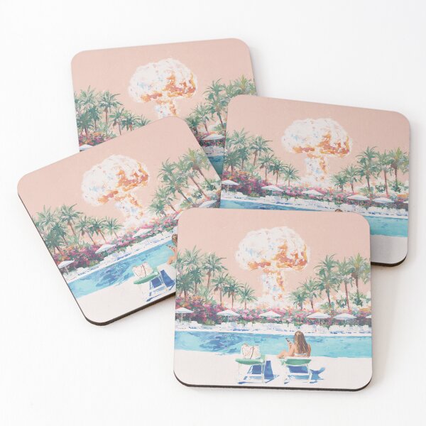 Item preview, Atomic Bomb Influencer Summer Preppy Acrylic Painting designed and sold by Creative Brat Design Studio.