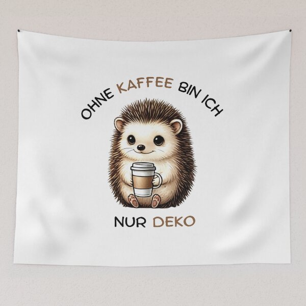 Item preview, Hedgehog Coffee Quote – Just Decoration designed and sold by Simon Widhopf.