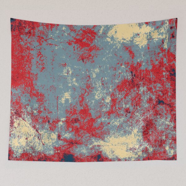 Item preview, Grunge Chaos – Red, Grey & Cream Texture Art designed and sold by SouthPrint.