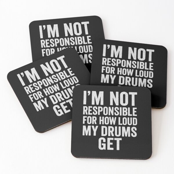 Item preview, not responsible for how loud my drums get. a funny drummer gift designed and sold by musicianteez.