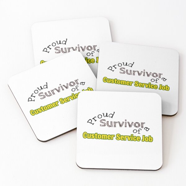 Item preview, Proud Survivor of a Customer Service Job designed and sold by KittyKake44.