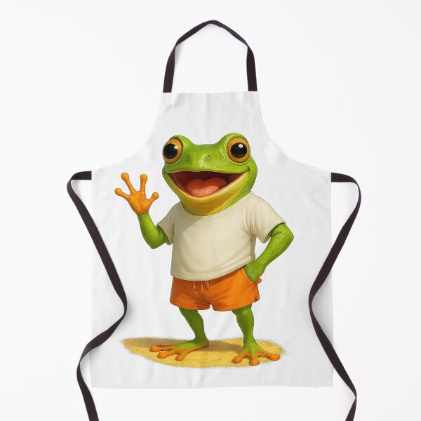 Item preview, 3D Summer Frog in Shorts and T-Shirt – Fun Tropical Vibes designed and sold by NeonCore.