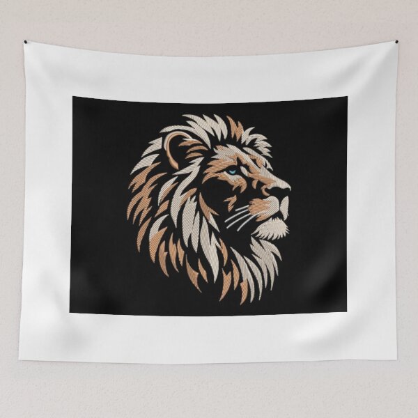 Item preview, Lion head motif tshirt designed and sold by Minerbetter.