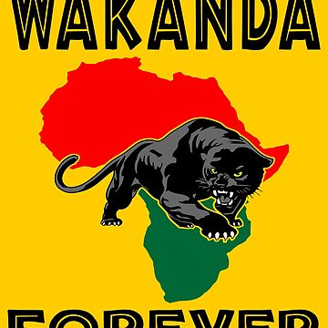 Artwork thumbnail, Wakanda Forever Panther by EthosWear