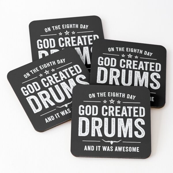 Item preview, on the 8th day god created drums designed and sold by musicianteez.