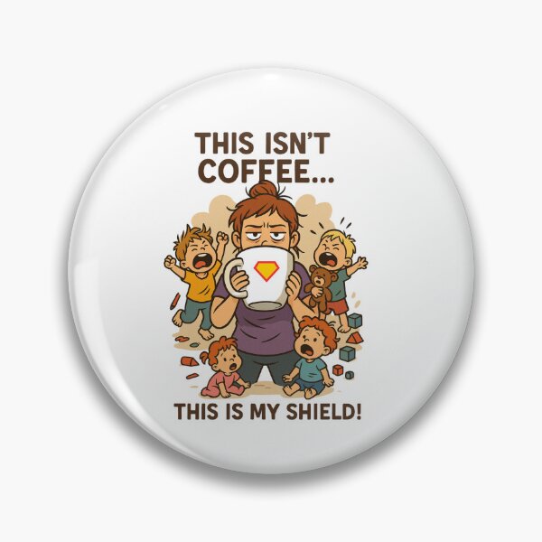Artikelvorschau, Kaffee ist mein Schutzschild entworfen und verkauft von Mommy-memo.