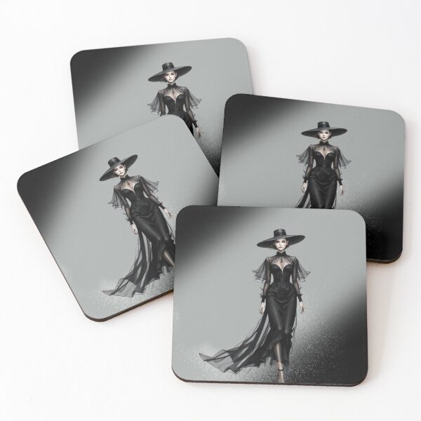 Item preview, A woman in a black dress and hat,  designed and sold by B.P.Fashion.