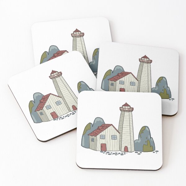 Item preview, Lighthouse on the rocks  designed and sold by Art by AddiJo .