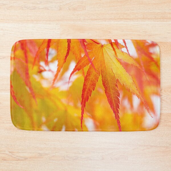 Item preview, Fall into Autumn - orange Acer leaf by heidiannemorris ©️  designed and sold by FOLK ART FUSION by heidiannemorris.