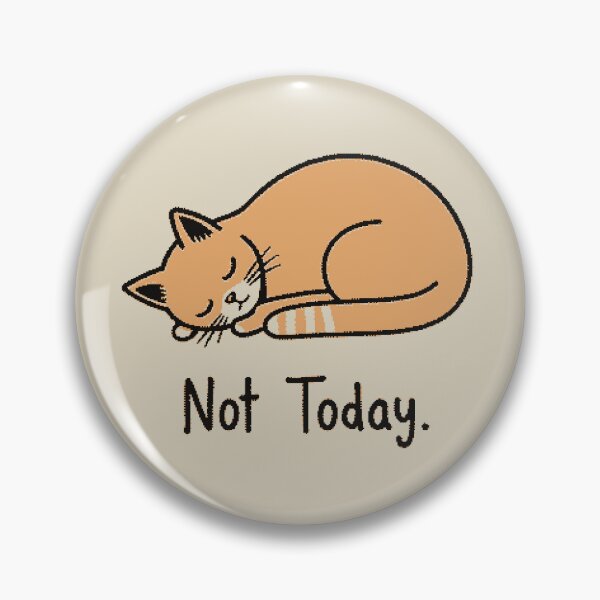 Item preview, Not Today Sleeping Cat – Lazy Day Cute Aesthetic Cat Lover designed and sold by Buzzworthy Threads.