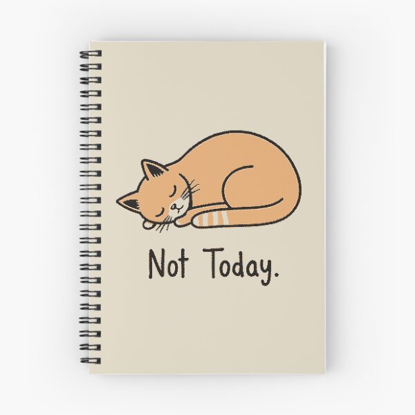 Item preview, Not Today Sleeping Cat – Lazy Day Cute Aesthetic Cat Lover designed and sold by Buzzworthy Threads.