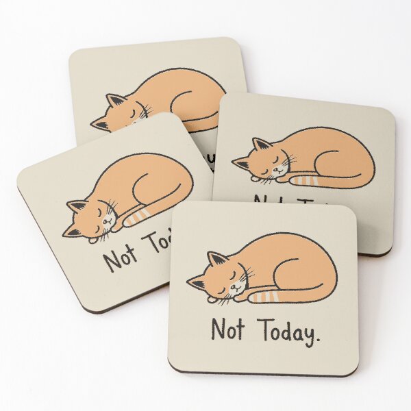 Item preview, Not Today Sleeping Cat – Lazy Day Cute Aesthetic Cat Lover designed and sold by Buzzworthy Threads.