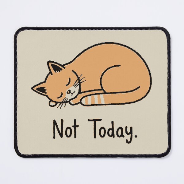 Item preview, Not Today Sleeping Cat – Lazy Day Cute Aesthetic Cat Lover designed and sold by Buzzworthy Threads.