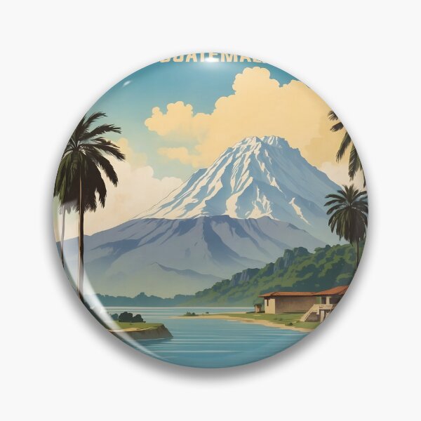 Item preview, Cartel turístico vintage de El Estor Guatemala designed and sold by TravelersGems.