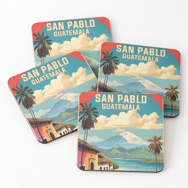 Item preview, Cartel vintage de turismo de San Pablo, Guatemala designed and sold by TravelersGems.
