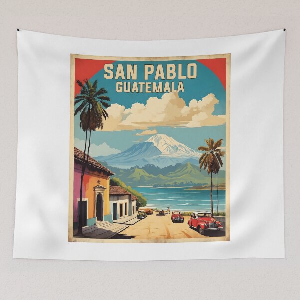 Item preview, San Pablo Guatemala Vintage Poster Tourism  designed and sold by TravelersGems.