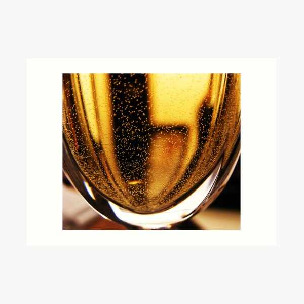 bubbly black and gold Art Print