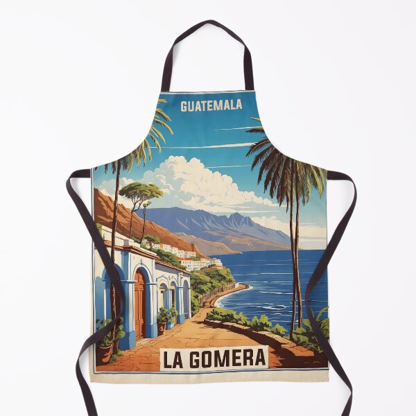 Item preview, La Gomera Guatemala Vintage Poster Tourism designed and sold by TravelersGems.