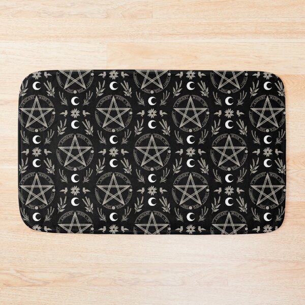 Item preview, Brujería patrón dark con pentagrama y ciclo lunar designed and sold by jbfart.