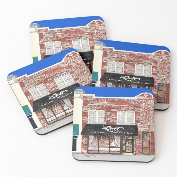 Item preview, Naperville, Illinois, Le Chocolat du Bouchard, Painting the Town Series, Decorative Art, Home Decor designed and sold by GalleryTrio.