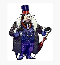 The Penguin - Arkham Asylum Character Bio Photographic Print