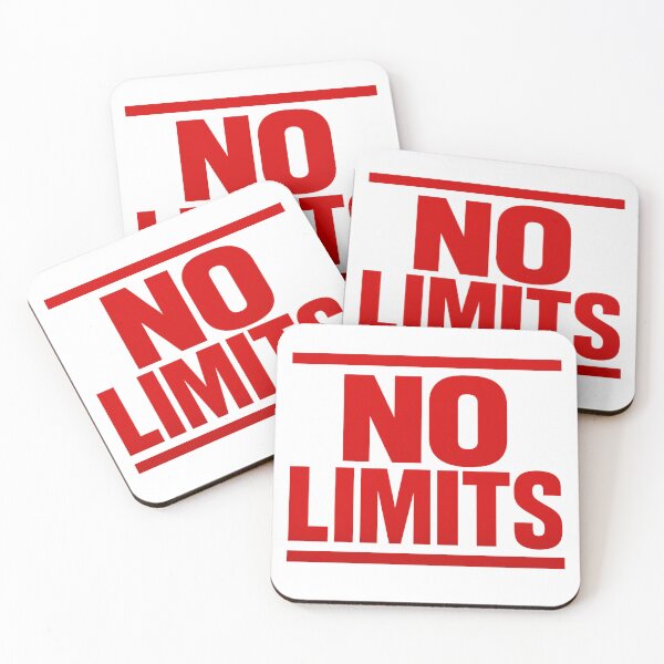 Item preview, No Limits Motivational Quote - Bold Red Typography Inspiration designed and sold by CreativeVisionsHub.