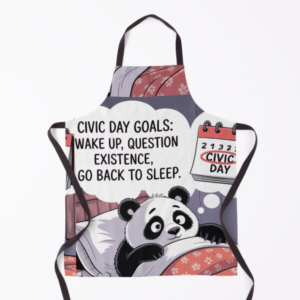 Item preview, Funny Civic Day Panda Quote – Lazy Holiday Vibes designed and sold by InspiredCreatives.