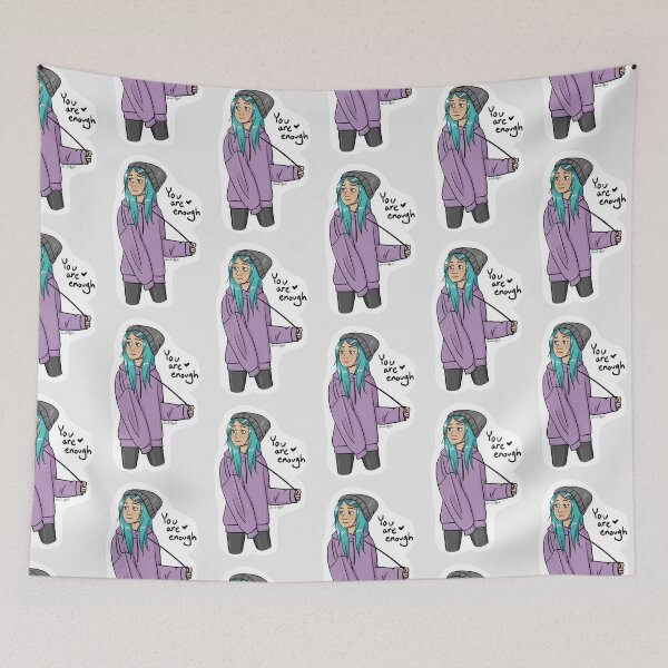 Item preview, You Are Enough (with white border) designed and sold by Hannah Fry.