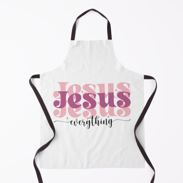 Item preview, Jesus Everything retro hand lettered pink purple black designed and sold by Christian Apparel, Decor and More.