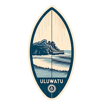 Aperçu de l'œuvre Planche de surf Uluwatu Bali Indonésie de LoveLabDesign