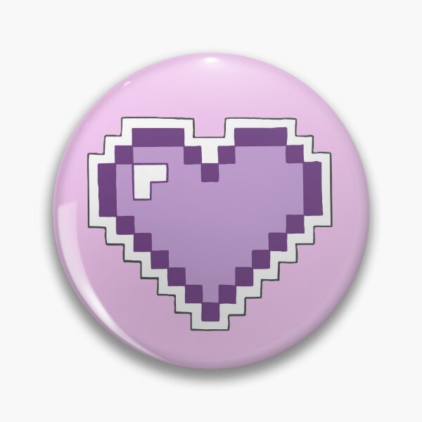 Item preview, 8 Bit Heart. (Amethyst) designed and sold by ZakAlsoDraws.