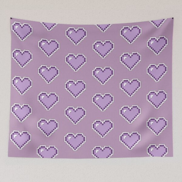 Item preview, 8 Bit Heart. (Amethyst) designed and sold by ZakAlsoDraws.