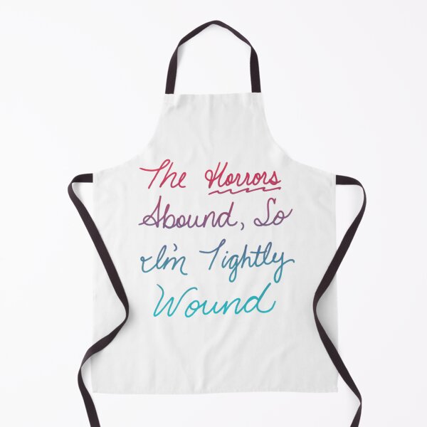 Item preview, The Horrors Abound, So I'm Tightly Wound Hand-Lettered Graphic  designed and sold by creatiVeronica.